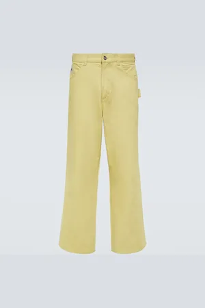 BODE Brook cotton canvas wide-leg pants