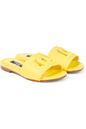 Dolce & Gabbana DG leather slides