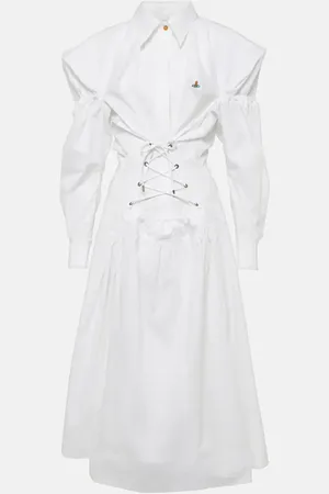 Vivienne Westwood Kate cotton poplin midi dress