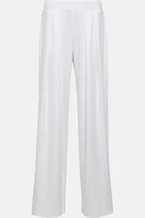 Norma Kamali Low-rise wide-leg pants