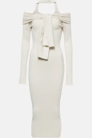 Jacquemus La robe Doble wool-blend midi dress