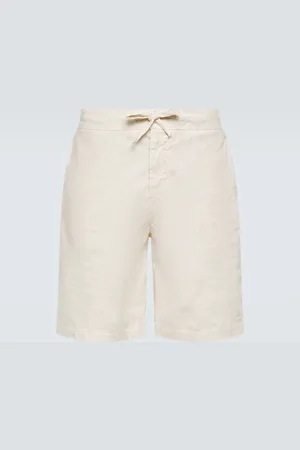 Frescobol Carioca Sergio linen-blend Bermuda shorts