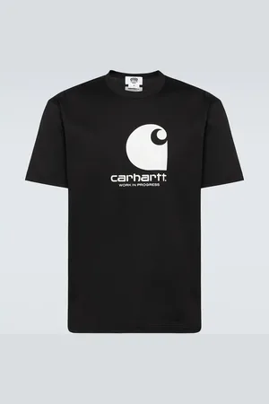 JUNYA WATANABE X Carhartt logo cotton jersey T-shirt