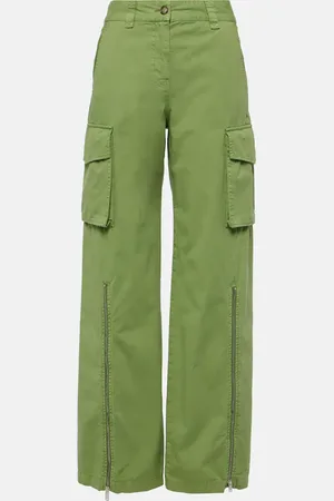 Stella McCartney Mid-rise cotton cargo pants