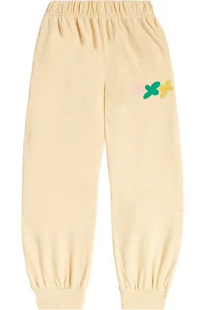 Jelly Mallow Flower printed velour sweatpants
