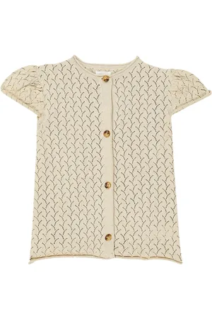 Donsje June cable-knit cotton cardigan
