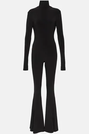 Norma Kamali Turtleneck flared jumpsuit