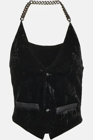 Didu Chain-detail velvet vest