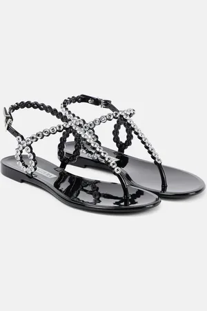 Aquazzura Almost Bare embellished PVC sandals