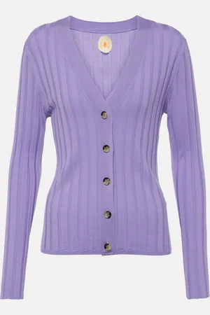 Jardin des Orangers Ribbed-knit virgin wool cardigan