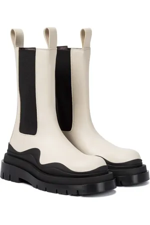 Bottega Veneta Tire leather ankle boots