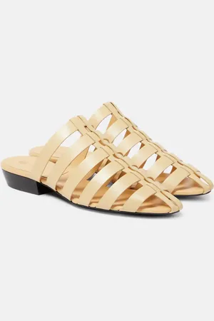 Loro Piana Kaede leather mules