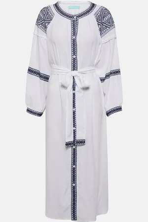 Melissa Odabash Ally embroidered midi dress