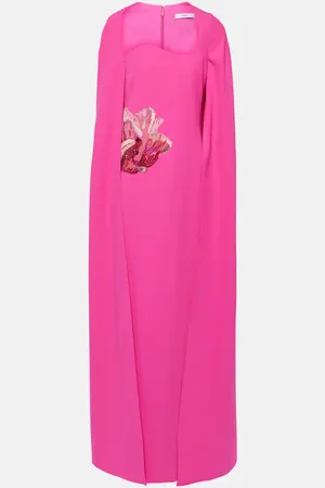 Safiyaa Mattia caped embellished gown