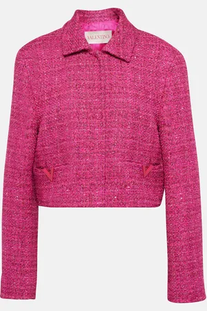 VALENTINO VGold cropped lamÃ© tweed jacket
