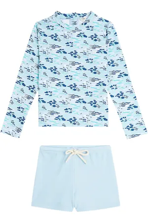 Louise Misha Agik rashguard top and swim trunks set