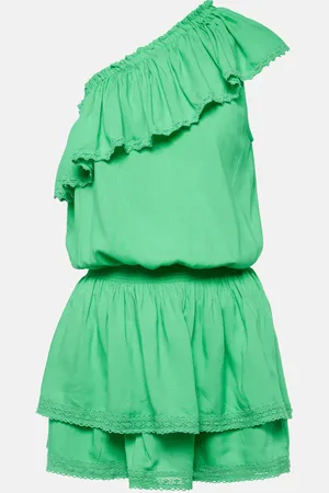 Melissa Odabash Debbie one-shoulder ruffled minidress