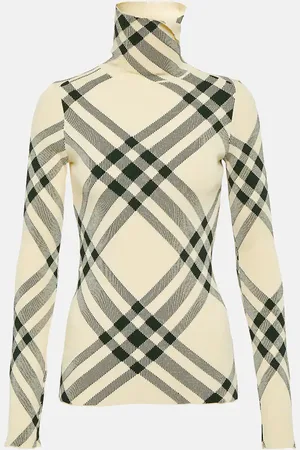 Burberry Check turtleneck sweater