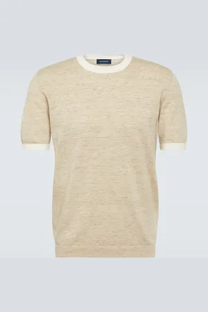 Thom Sweeney Linen and cotton T-shirt