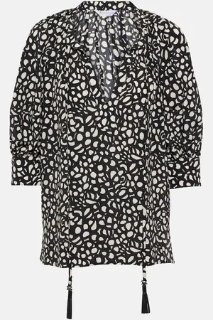 Max Mara Emy printed silk twill blouse
