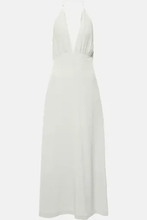 Totême Halterneck silk crÃªpe de chine maxi dress