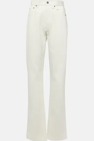 Loro Piana Cotton and silk straight jeans