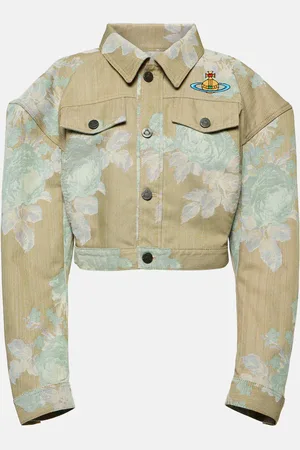 Vivienne Westwood Floral cropped denim jacket