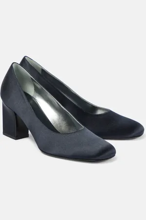 The Row Fiore satin pumps