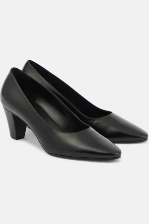 The Row Charlotte leather pumps