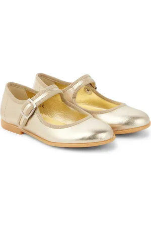 PèPè PÃ¨PÃ¨ Metallic leather ballet flats
