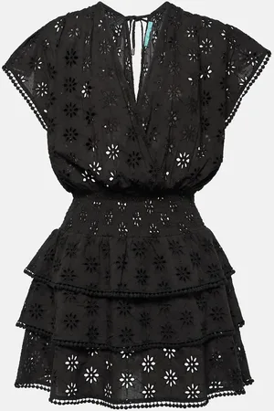 Melissa Odabash Jess broderie anglaise cotton minidress