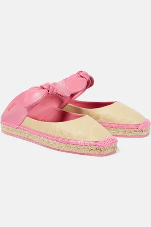 Jimmy Choo Reka leather-trimmed espadrilles
