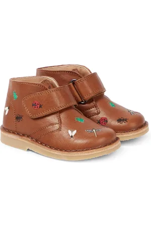 Petit Nord Embroidered leather boots