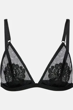 Dolce & Gabbana Lace-trimmed mesh bra top