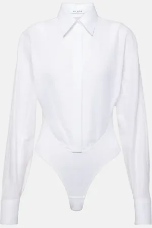 Alaïa AlaÃ¯a Cotton bodysuit