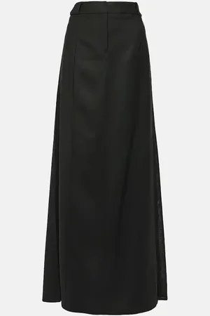 Victoria Beckham Wool-blend maxi skirt