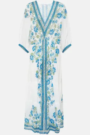 Juliet Dunn Floral cotton maxi dress