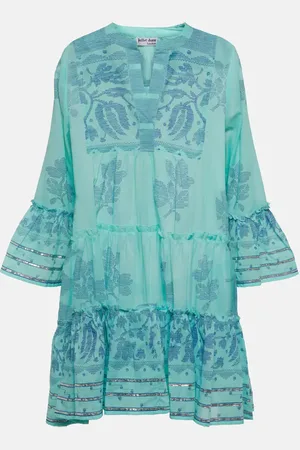 Juliet Dunn Printed cotton minidress