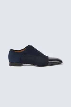 Christian Louboutin Greggo leather-trimmed Oxford shoes