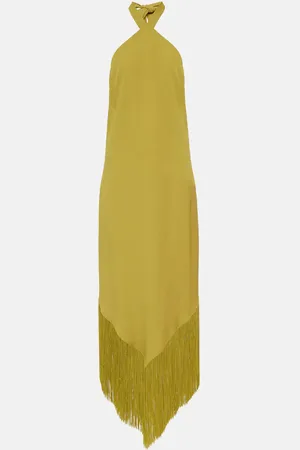 ‎Taller Marmo‎ Nina fringed crÃªpe cady midi dress