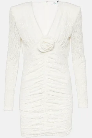 ROTATE Bridal floral-appliquÃ© lace minidress