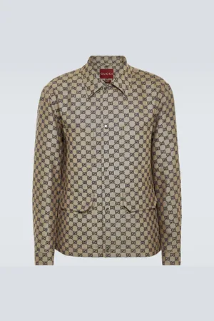 Gucci GG linen-blend canvas jacket
