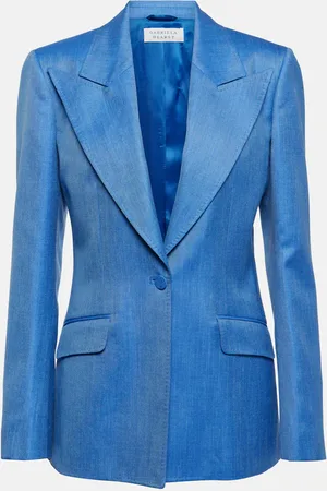 GABRIELA HEARST Leiva wool, silk, and linen blazer