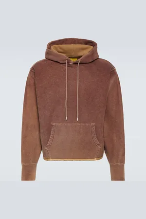 NotSoNormal Raw Edge cotton fleece hoodie