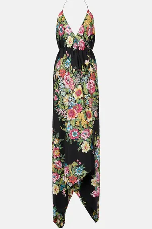Etro Floral silk midi dress
