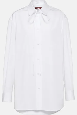 Gucci Bow-detail cotton poplin shirt