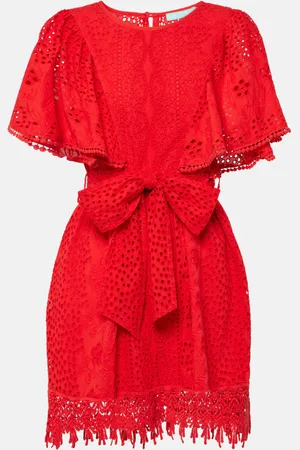 Melissa Odabash Kara cotton broderie anglaise minidress