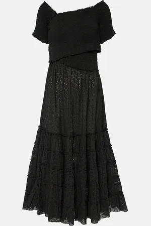 POUPETTE ST BARTH Soledad smocked cotton midi dress