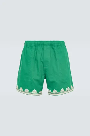 BODE Ripple embroidered cotton shorts