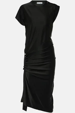 Paco rabanne Draped jersey midi dress